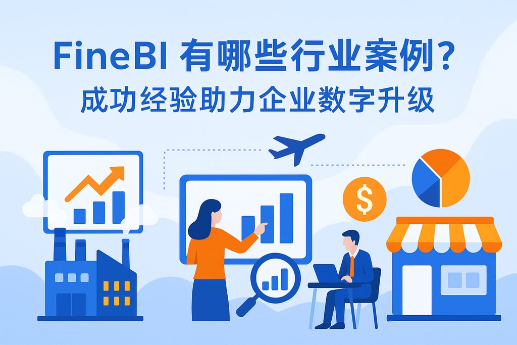FineBI有哪些行业案例？成功经验助力企业数字升级