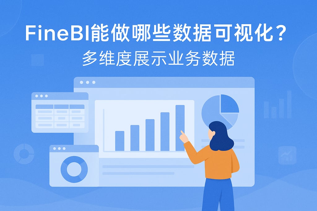 FineBI能做哪些数据可视化？多维度展示业务数据
