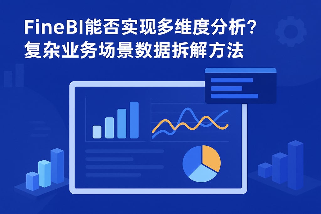 FineBI能否实现多维度分析？复杂业务场景数据拆解方法