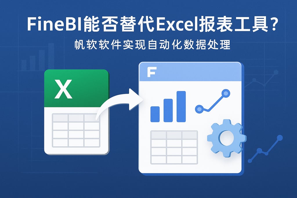 FineBI能否替代Excel报表工具？帆软软件实现自动化数据处理