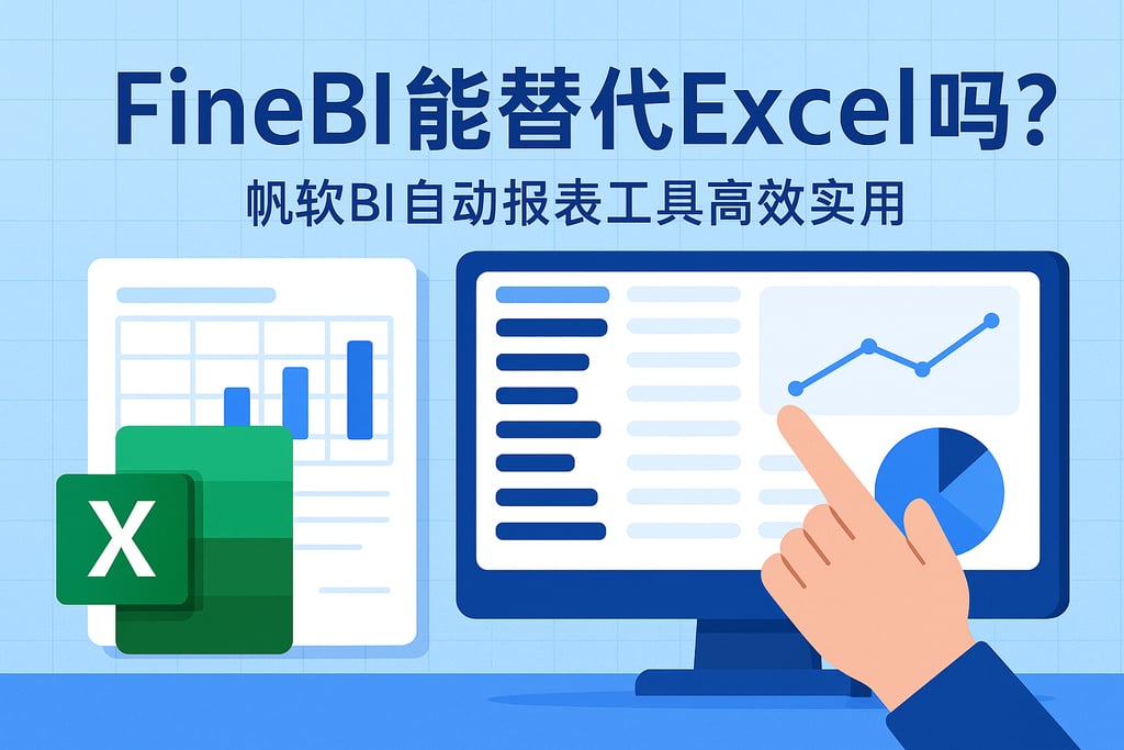 FineBI能替代Excel吗？帆软BI自动报表工具高效实用