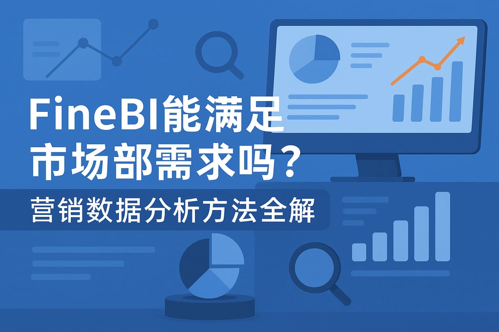 FineBI能满足市场部需求吗？营销数据分析方法全解