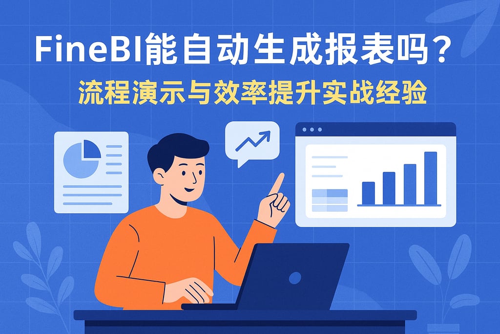 FineBI能自动生成报表吗？流程演示与效率提升实战经验