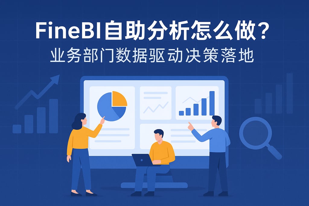 FineBI自助分析怎么做？业务部门数据驱动决策落地