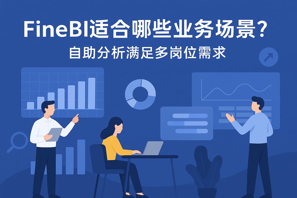 FineBI适合哪些业务场景？自助分析满足多岗位需求