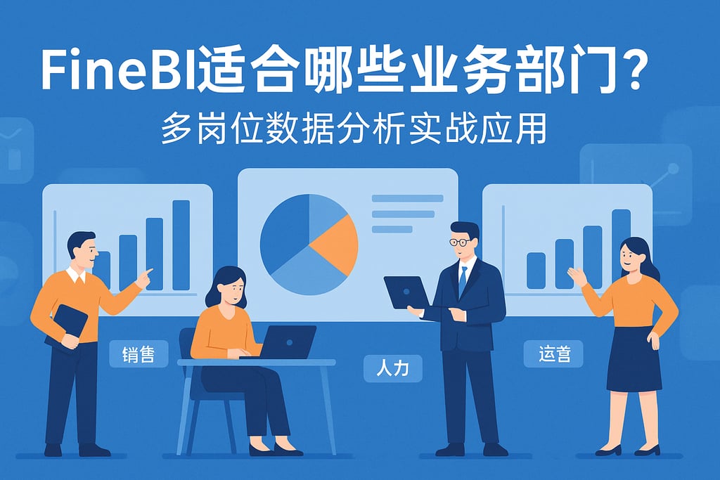 FineBI适合哪些业务部门？多岗位数据分析实战应用