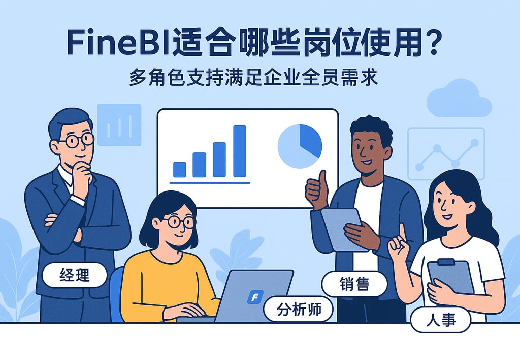 FineBI适合哪些岗位使用？多角色支持满足企业全员需求