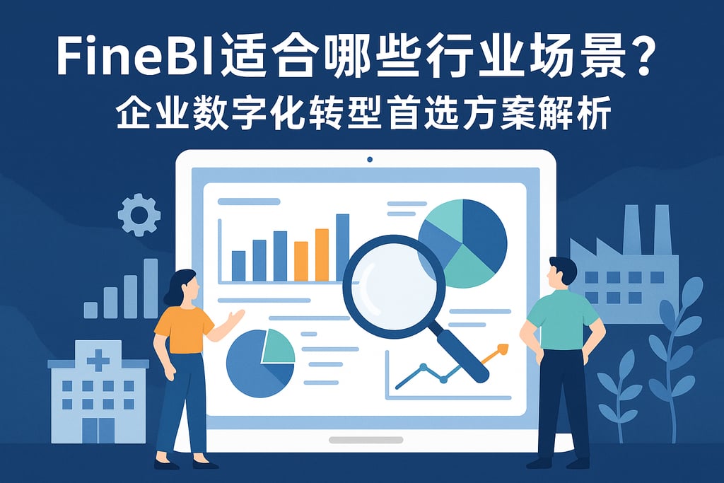 FineBI适合哪些行业场景？企业数字化转型首选方案解析