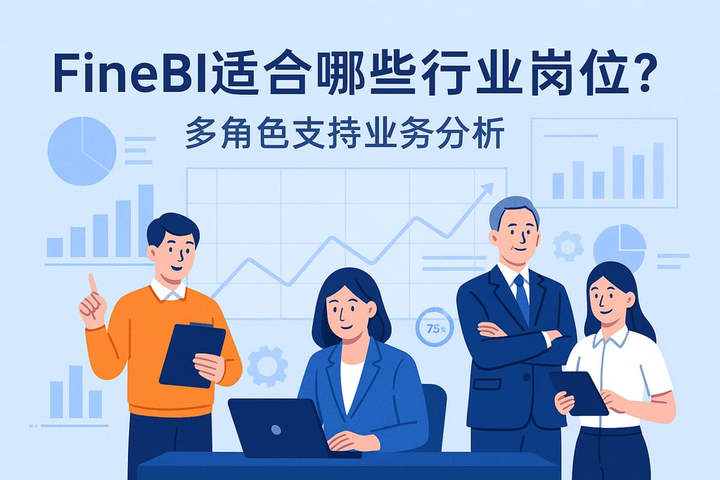 FineBI适合哪些行业岗位？多角色支持业务分析