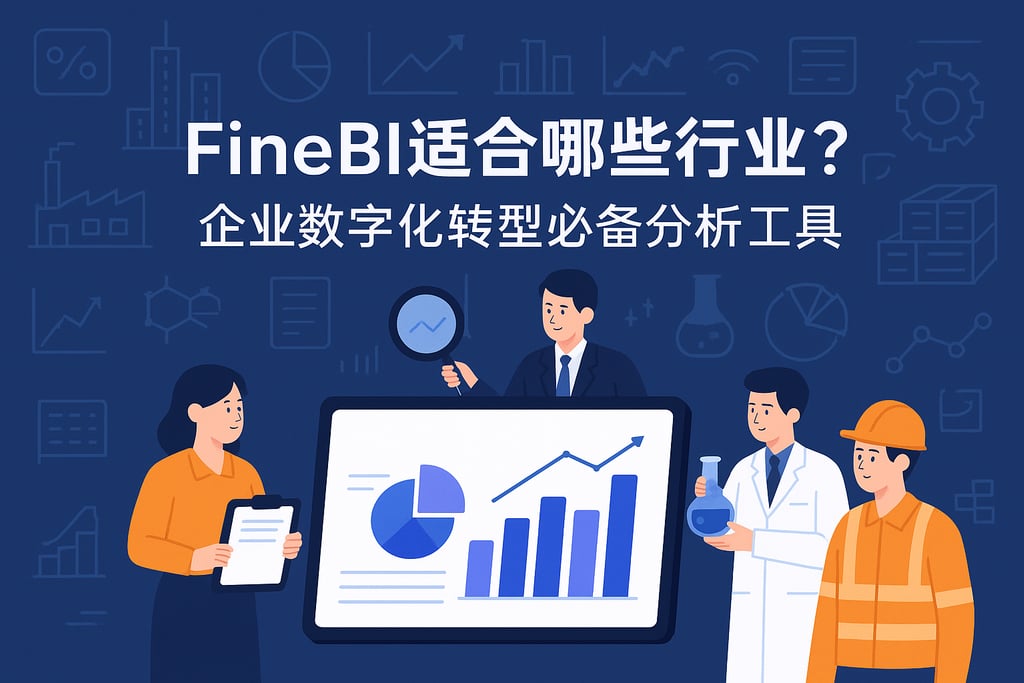 FineBI适合哪些行业？企业数字化转型必备分析工具