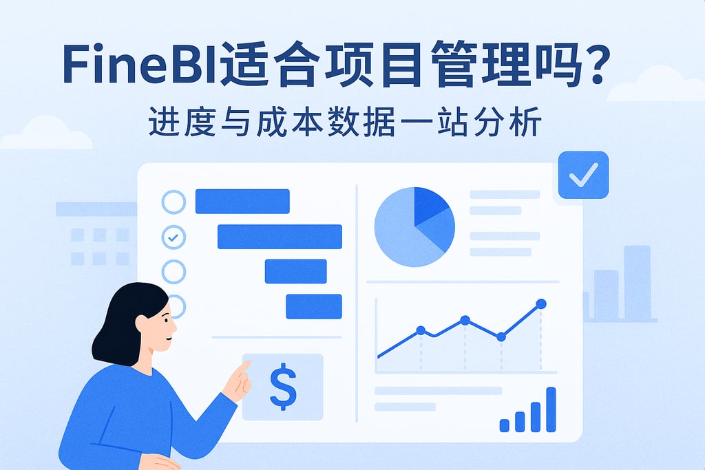 FineBI适合项目管理吗？进度与成本数据一站分析