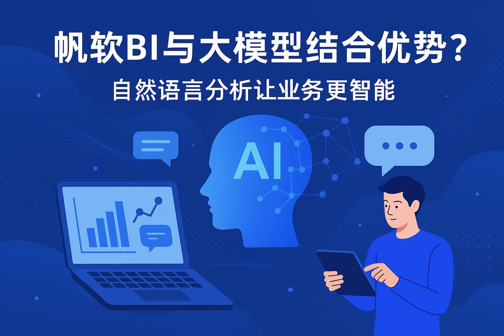 帆软BI与大模型结合优势？自然语言分析让业务更智能