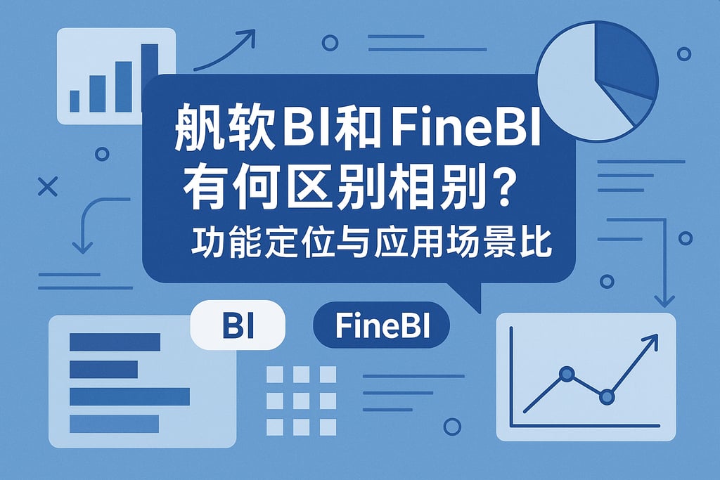 帆软BI和FineBI有何区别？功能定位与应用场景对比