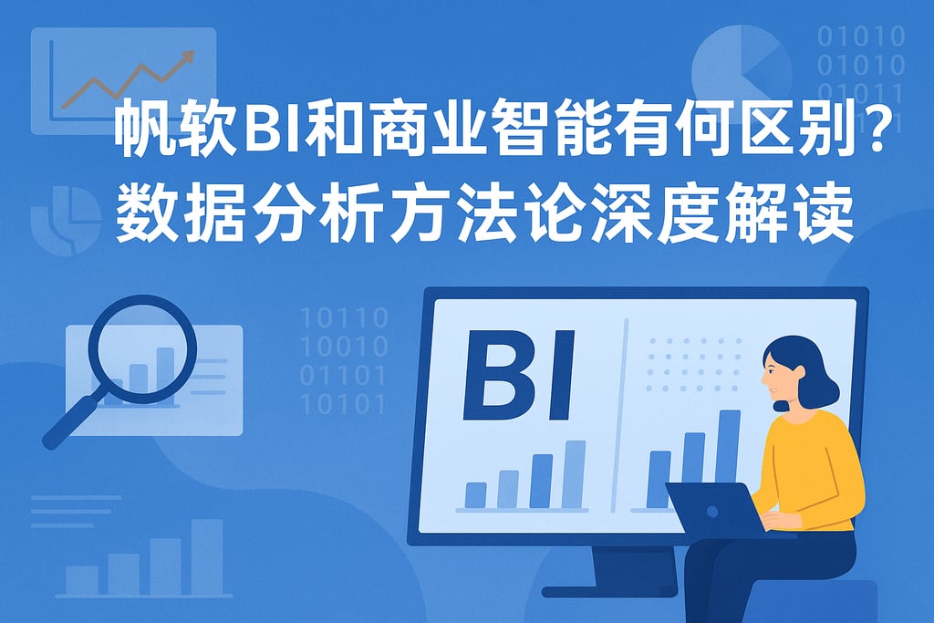 帆软BI和商业智能有何区别？数据分析方法论深度解读