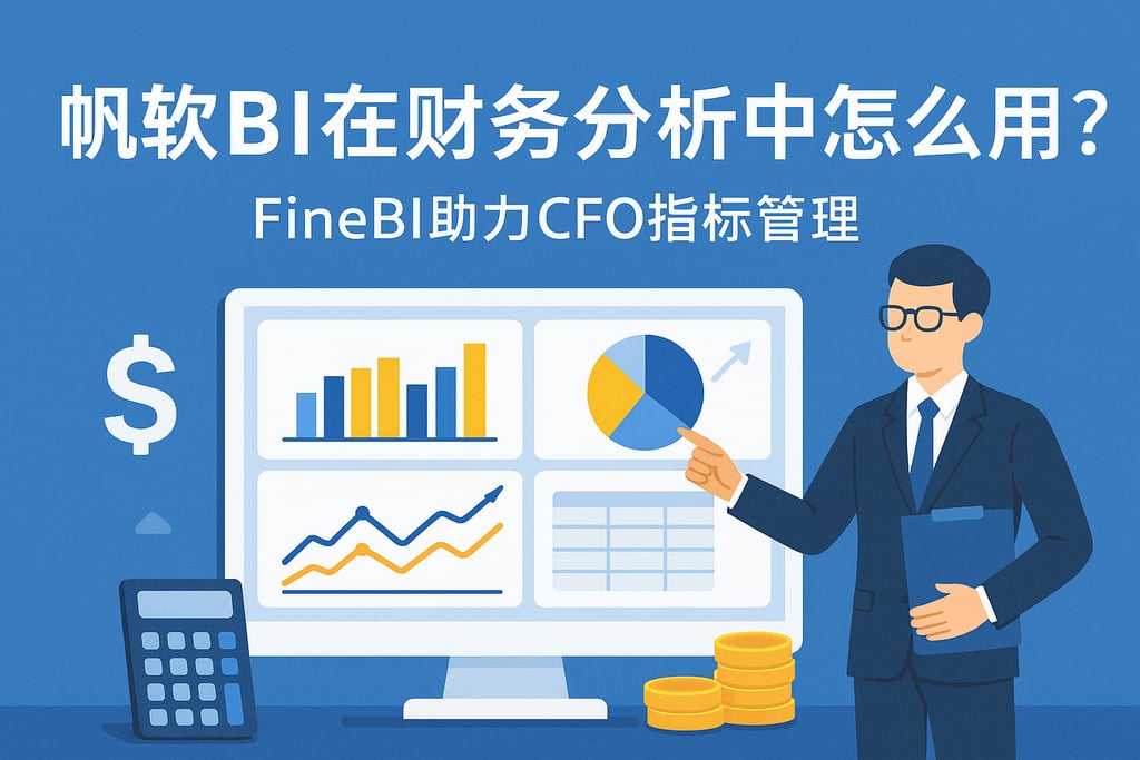 帆软BI在财务分析中怎么用？FineBI助力CFO指标管理
