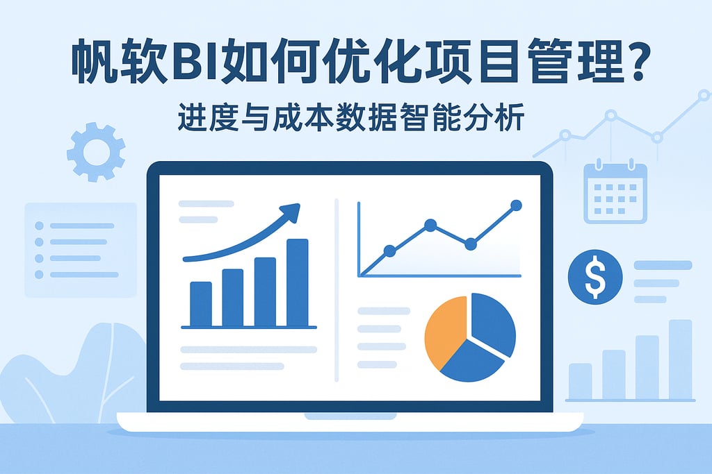 帆软BI如何优化项目管理？进度与成本数据智能分析