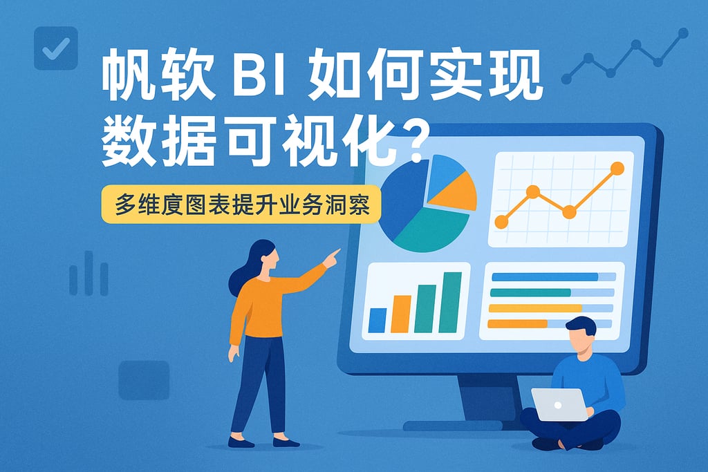 帆软BI如何实现数据可视化？多维度图表提升业务洞察