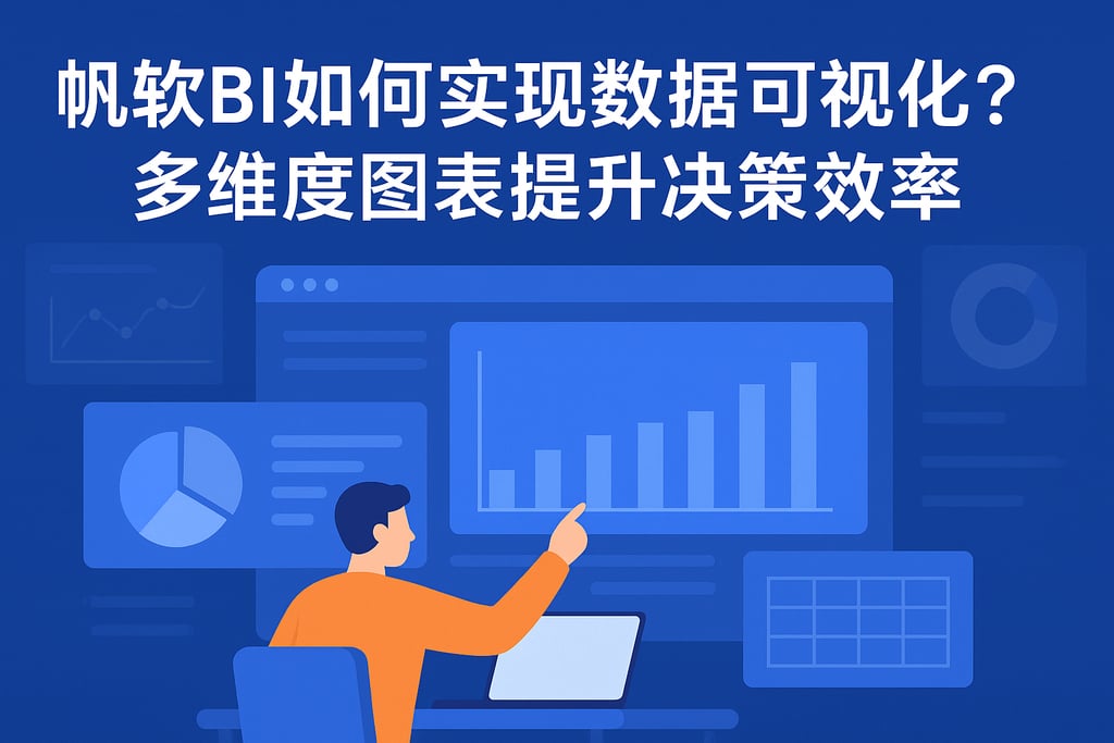 帆软BI如何实现数据可视化？多维度图表提升决策效率