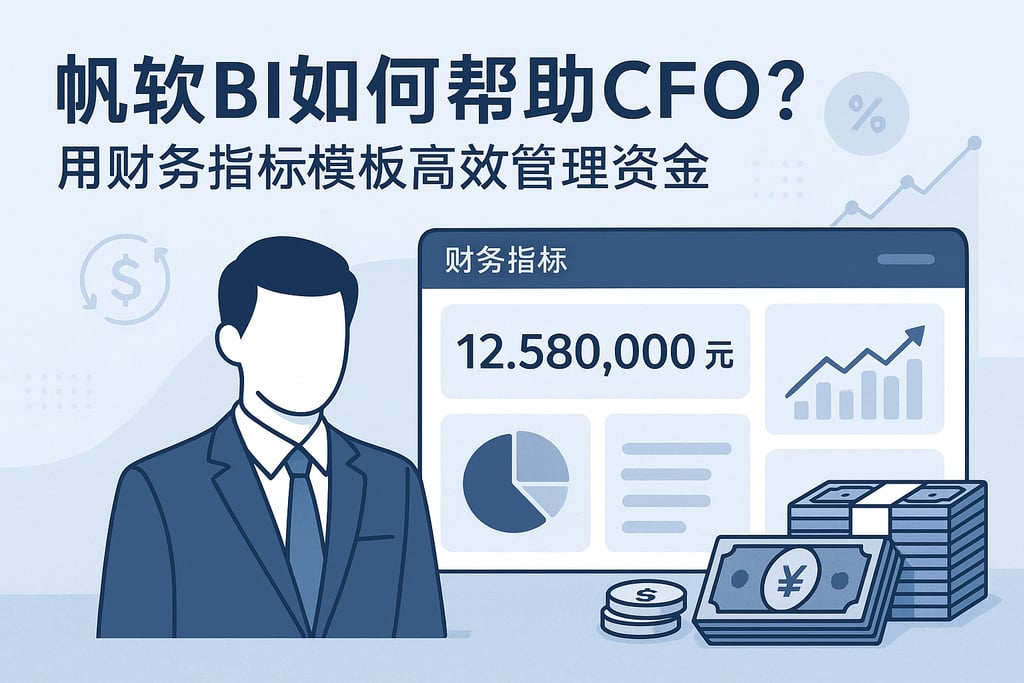帆软BI如何帮助CFO？财务指标模板高效管理资金