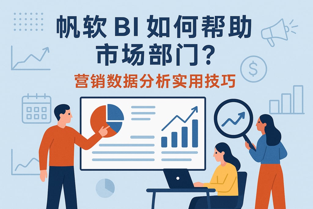 帆软BI如何帮助市场部门？营销数据分析实用技巧