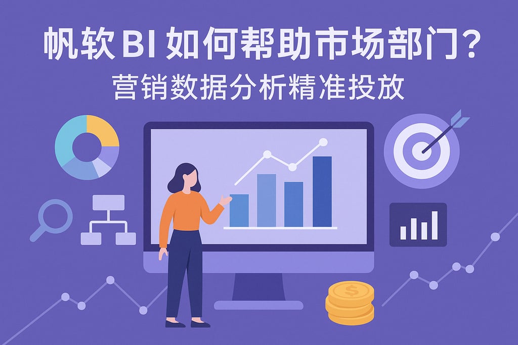 帆软BI如何帮助市场部门？营销数据分析精准投放