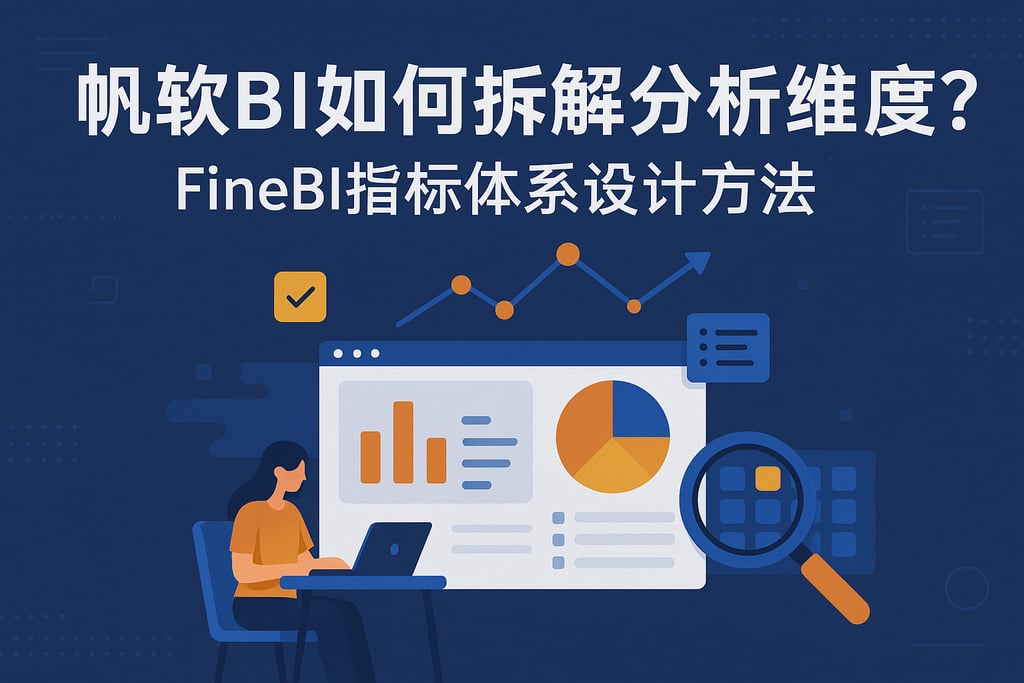 帆软BI如何拆解分析维度？FineBI指标体系设计方法
