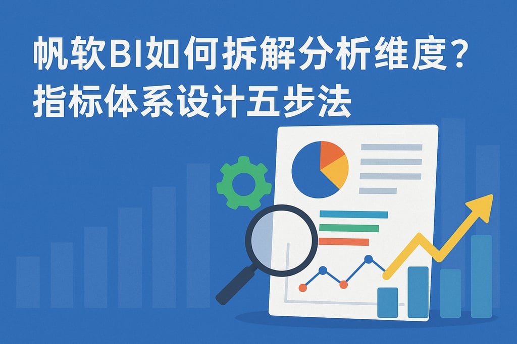 帆软BI如何拆解分析维度？指标体系设计五步法