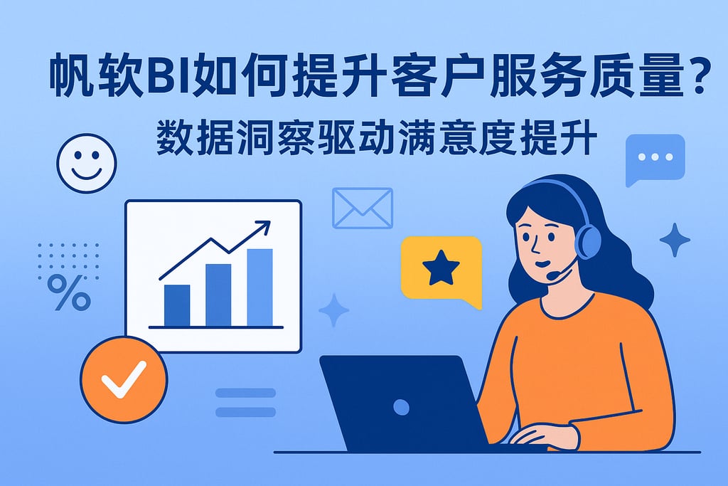 帆软BI如何提升客户服务质量？数据洞察驱动满意度提升