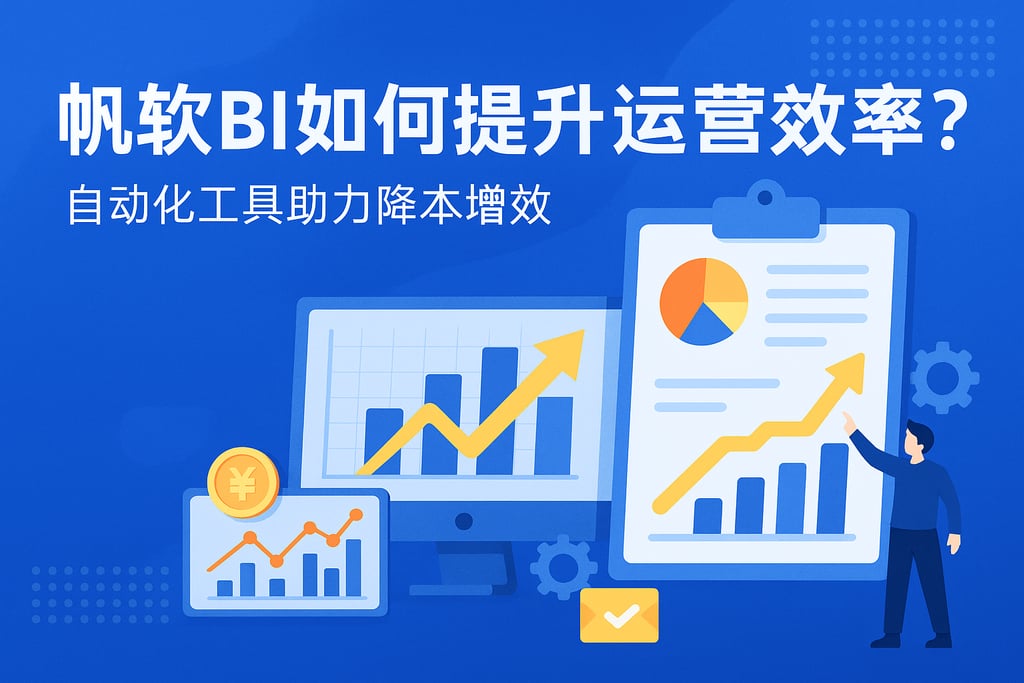 帆软BI如何提升运营效率？自动化工具助力降本增效