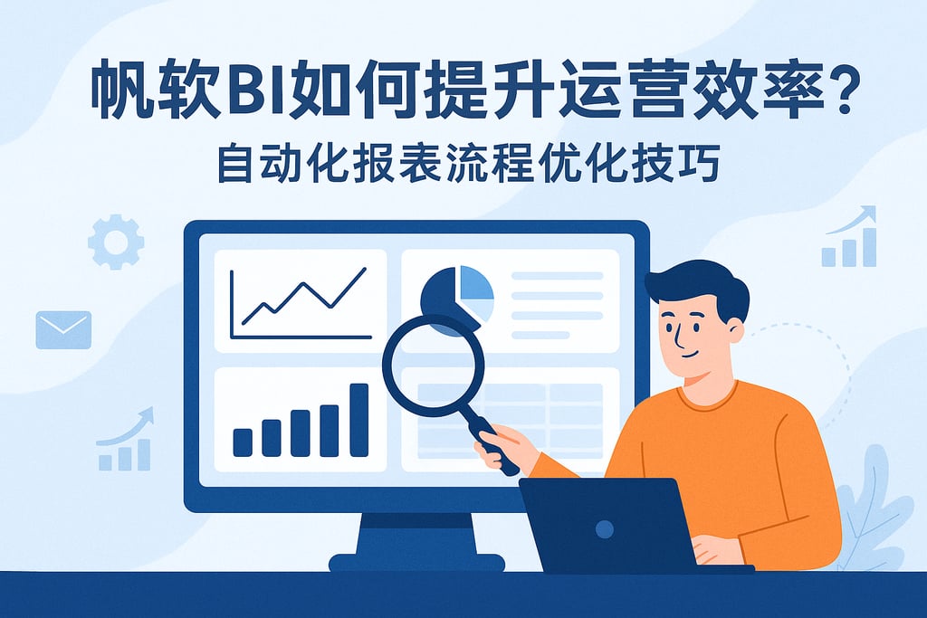 帆软BI如何提升运营效率？自动化报表流程优化技巧