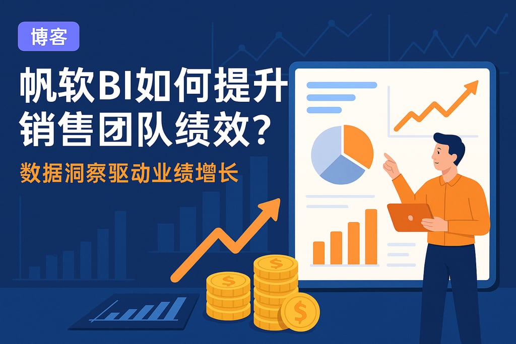 帆软BI如何提升销售团队绩效？数据洞察驱动业绩增长