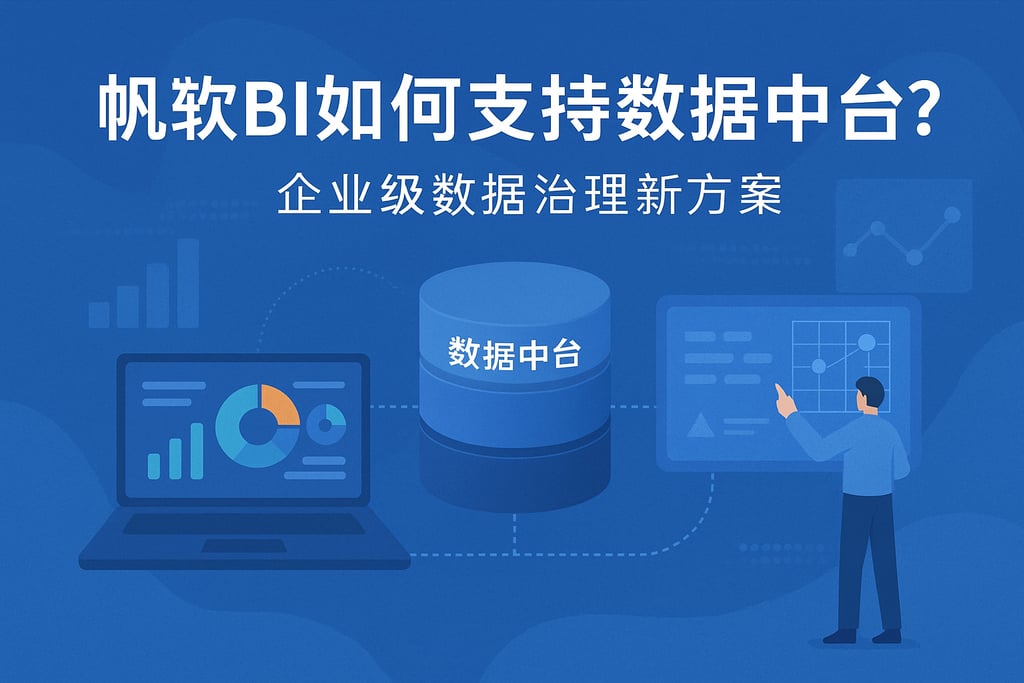 帆软BI如何支持数据中台？企业级数据治理新方案