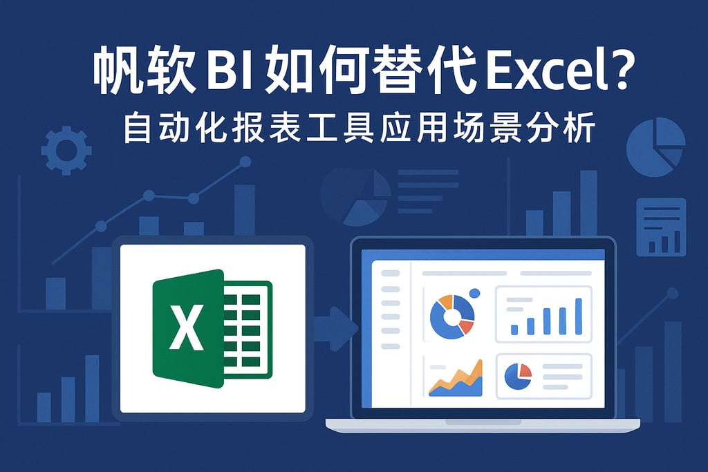 帆软BI如何替代Excel？自动化报表工具应用场景分析