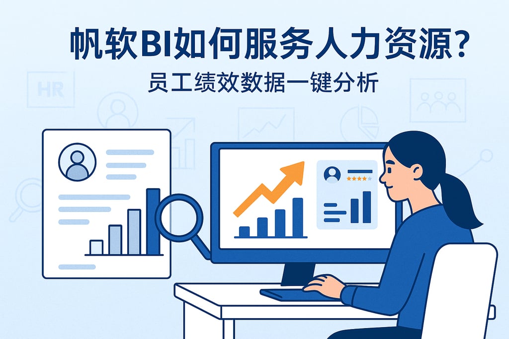 帆软BI如何服务人力资源？员工绩效数据一键分析