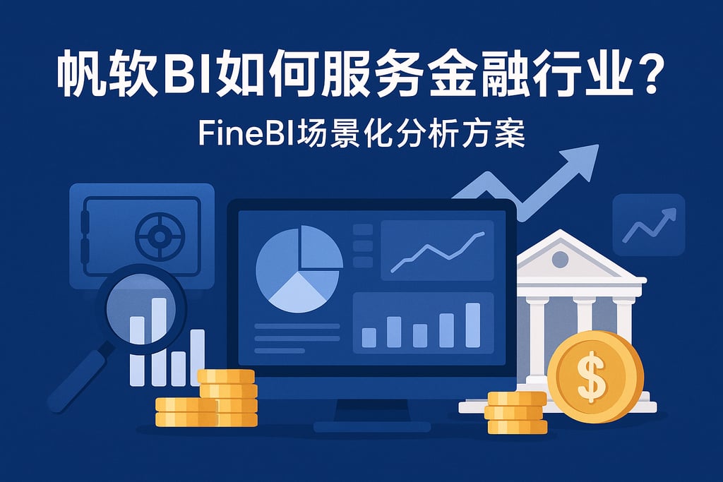 帆软BI如何服务金融行业？FineBI场景化分析方案