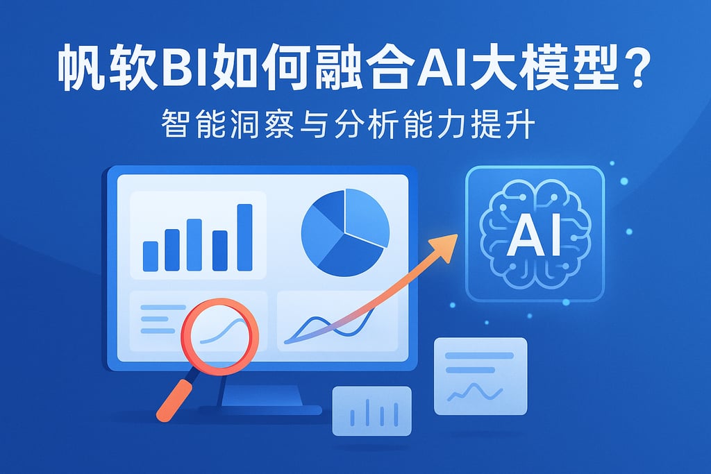 帆软BI如何融合AI大模型？智能洞察与分析能力提升