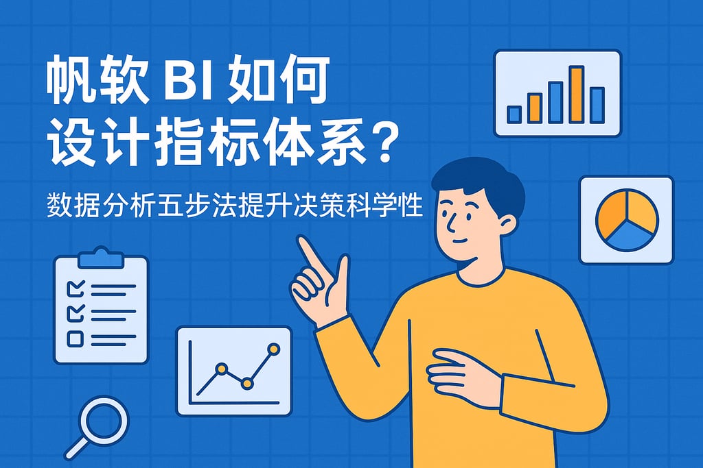 帆软BI如何设计指标体系？数据分析五步法提升决策科学性