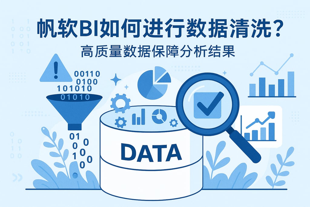 帆软BI如何进行数据清洗？高质量数据保障分析结果