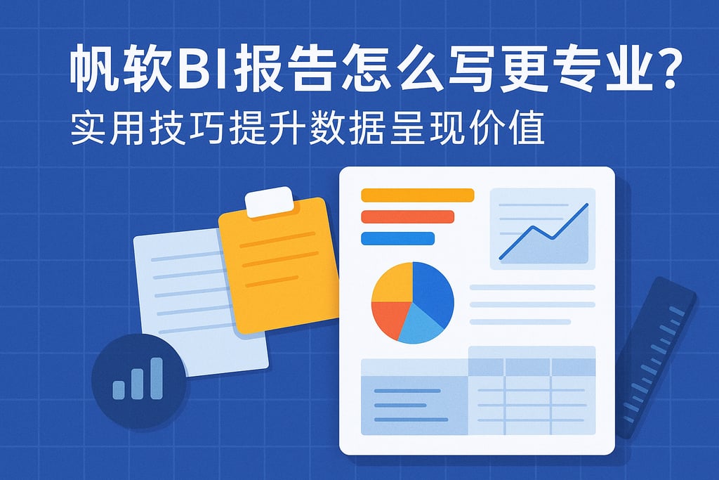 帆软BI报告怎么写更专业？实用技巧提升数据呈现价值