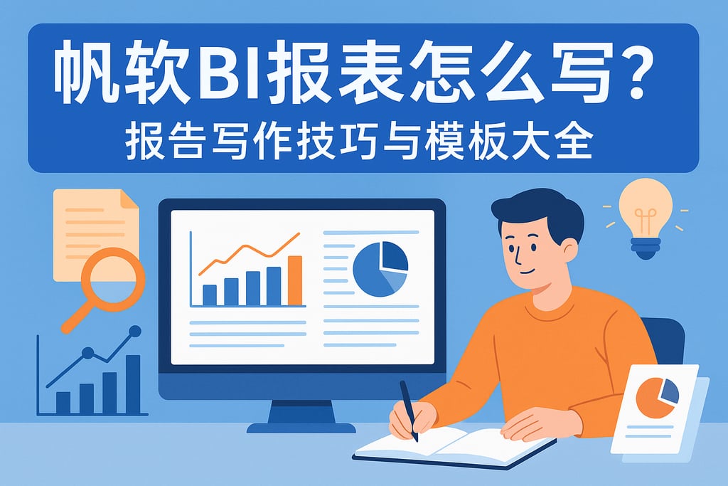 帆软BI报表怎么写？报告写作技巧与模板大全