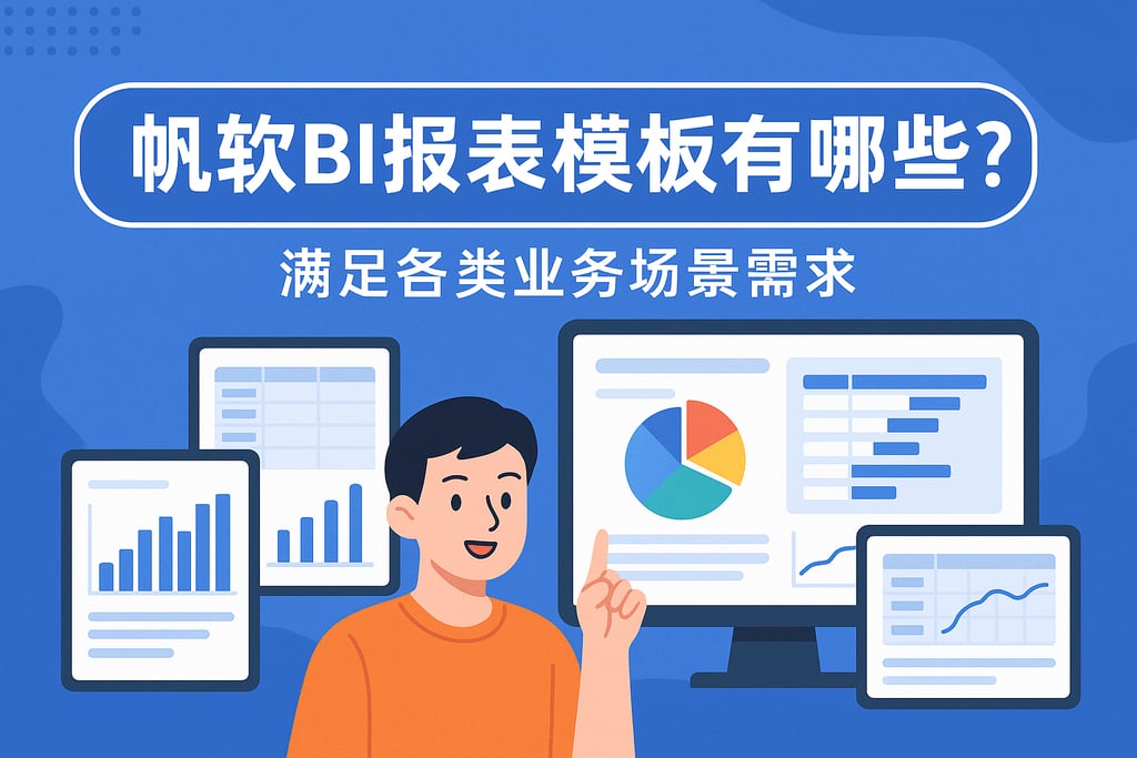帆软BI报表模板有哪些？满足各类业务场景需求