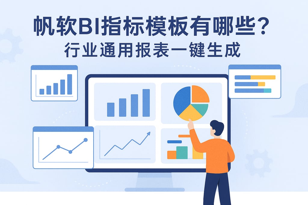 帆软BI指标模板有哪些？行业通用报表一键生成
