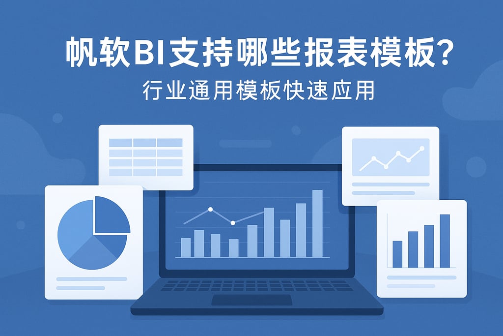 帆软BI支持哪些报表模板？行业通用模板快速应用