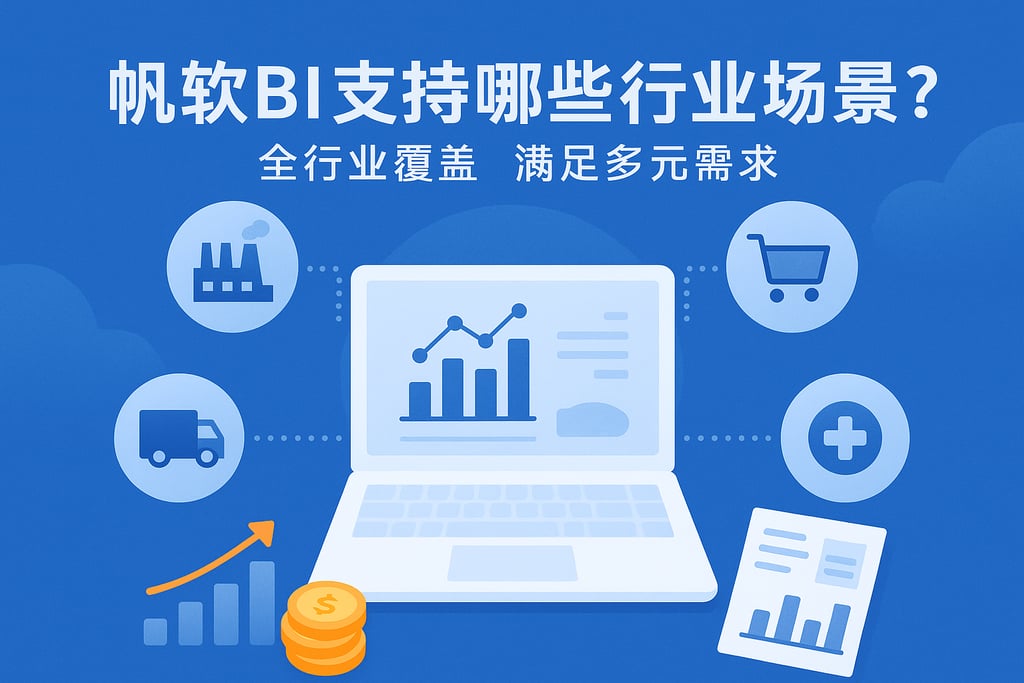 帆软BI支持哪些行业场景？全行业覆盖满足多元需求