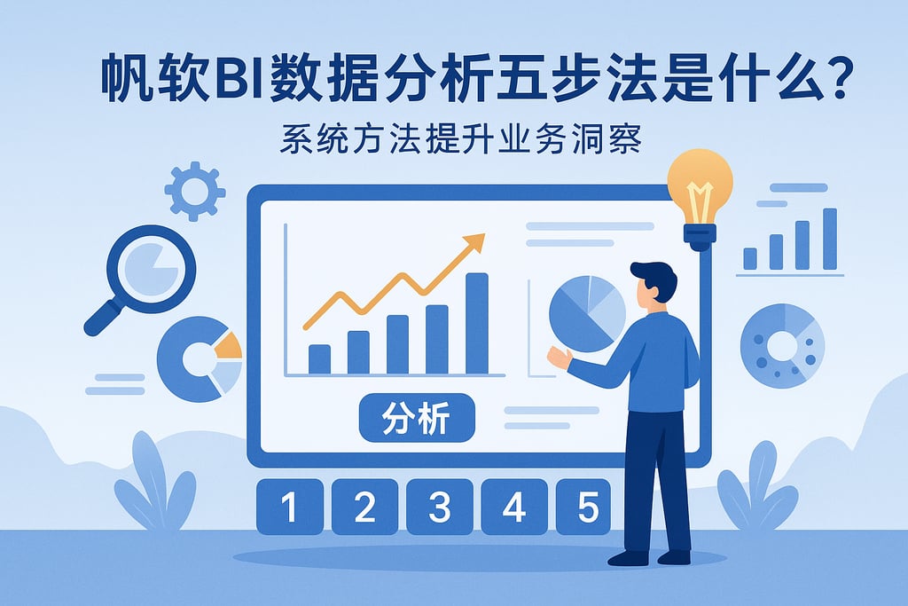 帆软BI数据分析五步法是什么？系统方法提升业务洞察