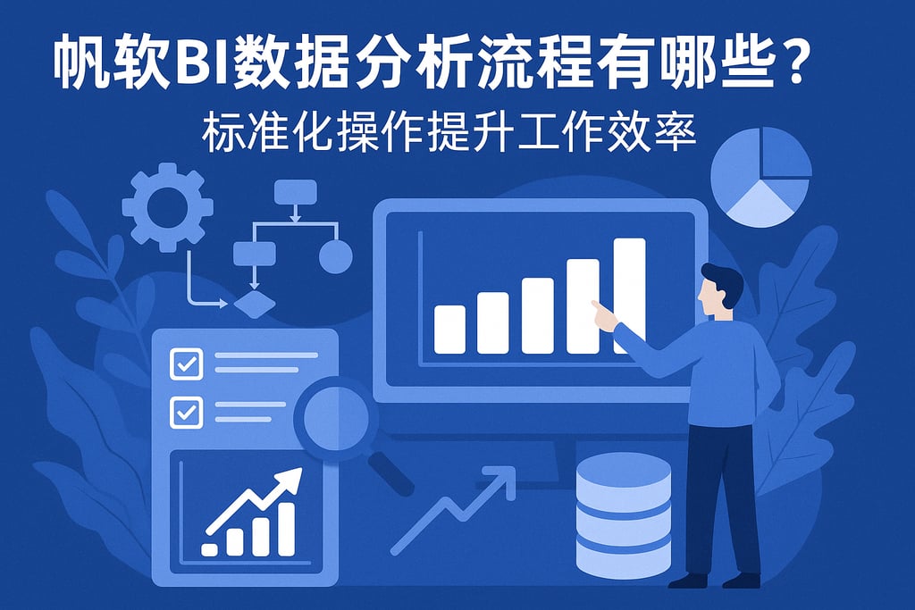 帆软BI数据分析流程有哪些？标准化操作提升工作效率