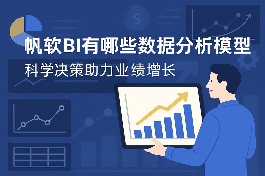 帆软BI有哪些数据分析模型？科学决策助力业绩增长