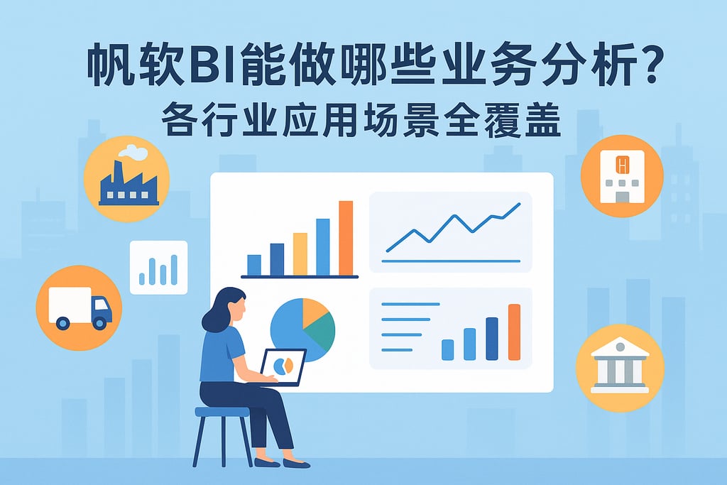 帆软BI能做哪些业务分析？各行业应用场景全覆盖