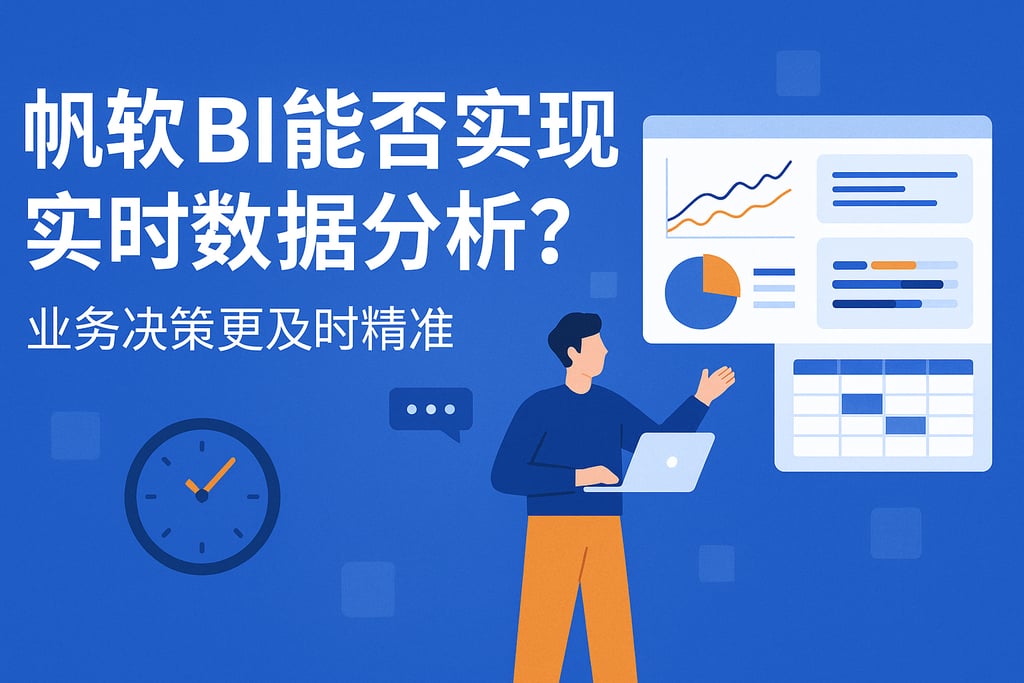 帆软BI能否实现实时数据分析？业务决策更及时精准