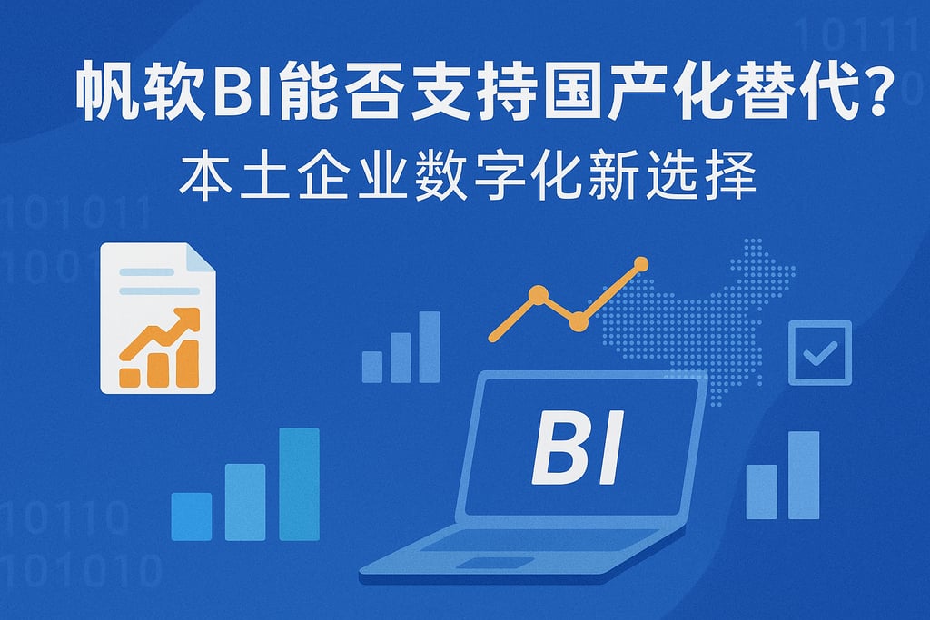 帆软BI能否支持国产化替代？本土企业数字化新选择